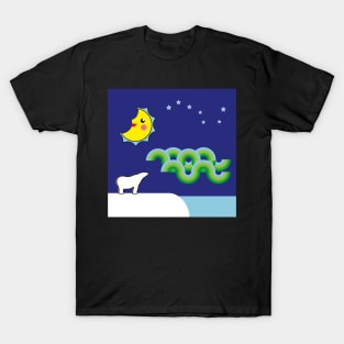 The polar night in North Pole T-Shirt